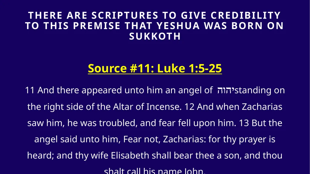 WHEN WAS YESHUA BORN? Evidence Based on Scriptural - slide 314 of 409