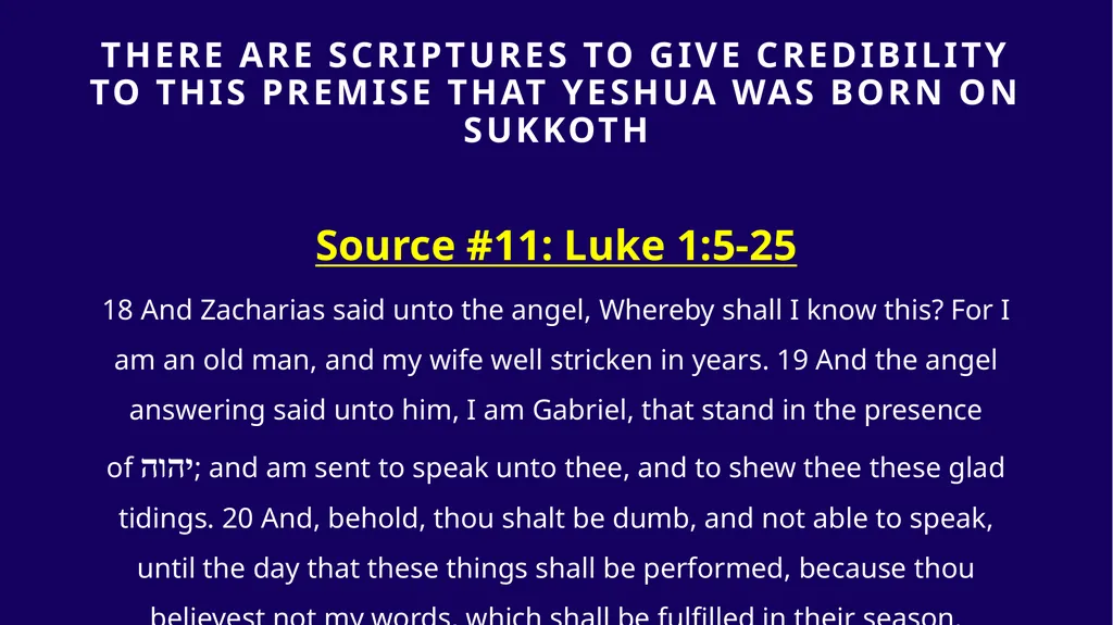 WHEN WAS YESHUA BORN? Evidence Based on Scriptural - slide 316 of 409