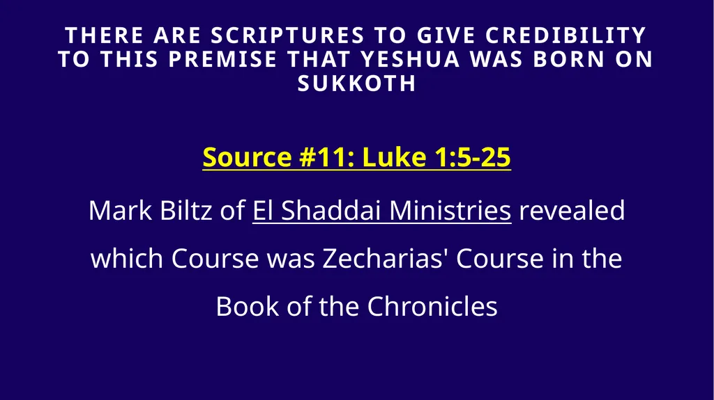 WHEN WAS YESHUA BORN? Evidence Based on Scriptural - slide 319 of 409