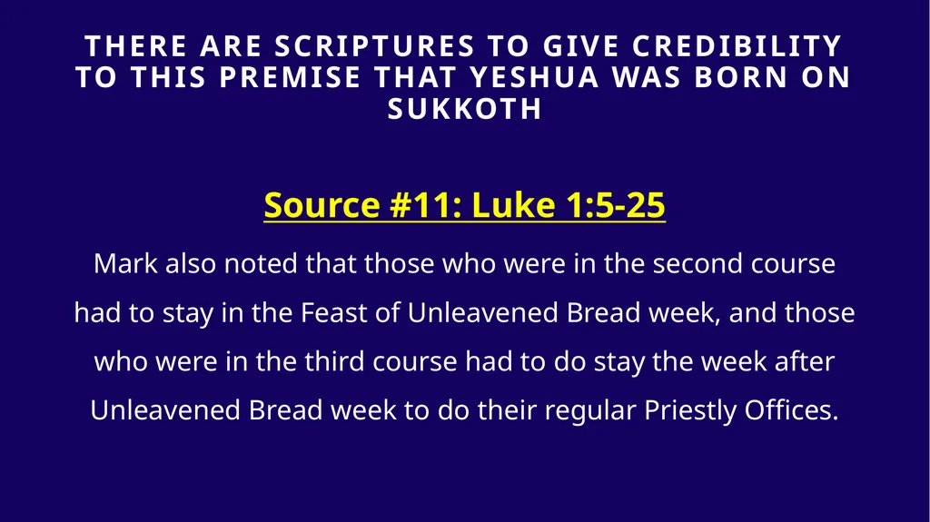 WHEN WAS YESHUA BORN? Evidence Based on Scriptural - slide 328 of 409