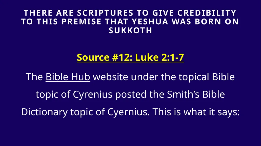 WHEN WAS YESHUA BORN? Evidence Based on Scriptural - slide 348 of 409