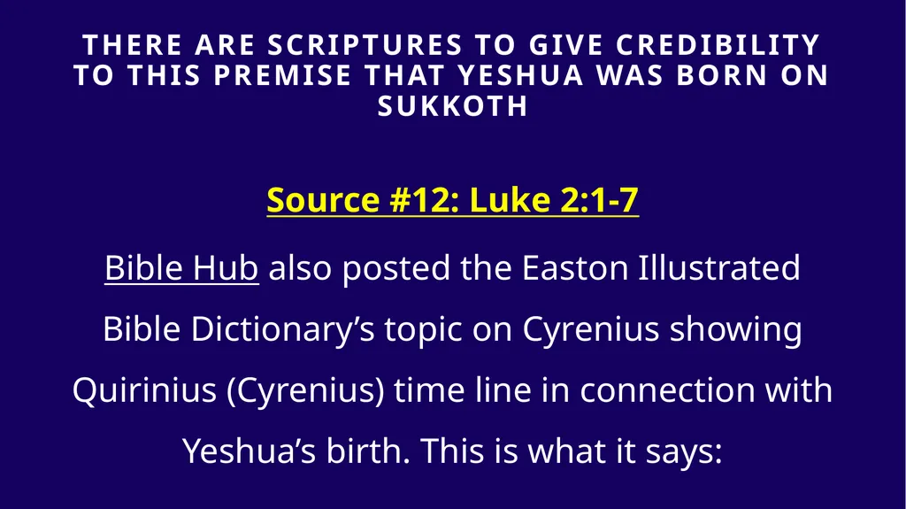 WHEN WAS YESHUA BORN? Evidence Based on Scriptural - slide 350 of 409