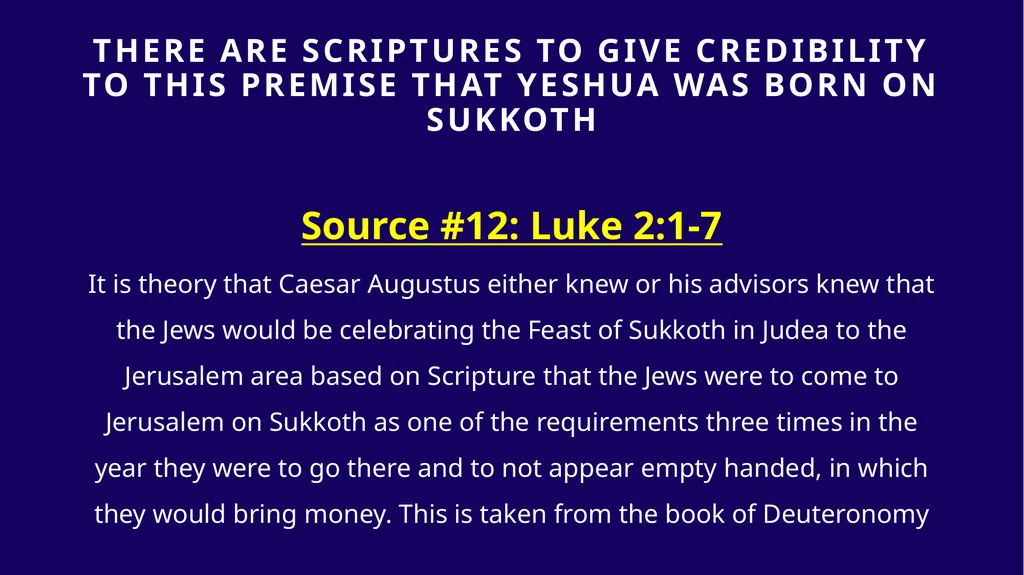 WHEN WAS YESHUA BORN? Evidence Based on Scriptural - slide 353 of 409