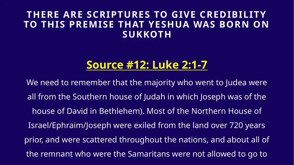 WHEN WAS YESHUA BORN? Evidence Based on Scriptural - slide 356 of 409