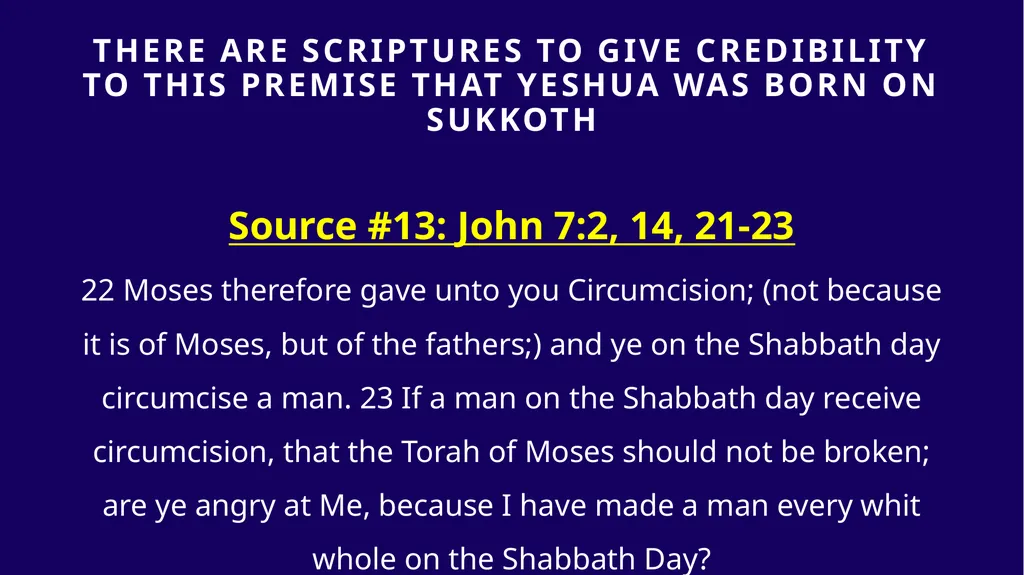 WHEN WAS YESHUA BORN? Evidence Based on Scriptural - slide 361 of 409