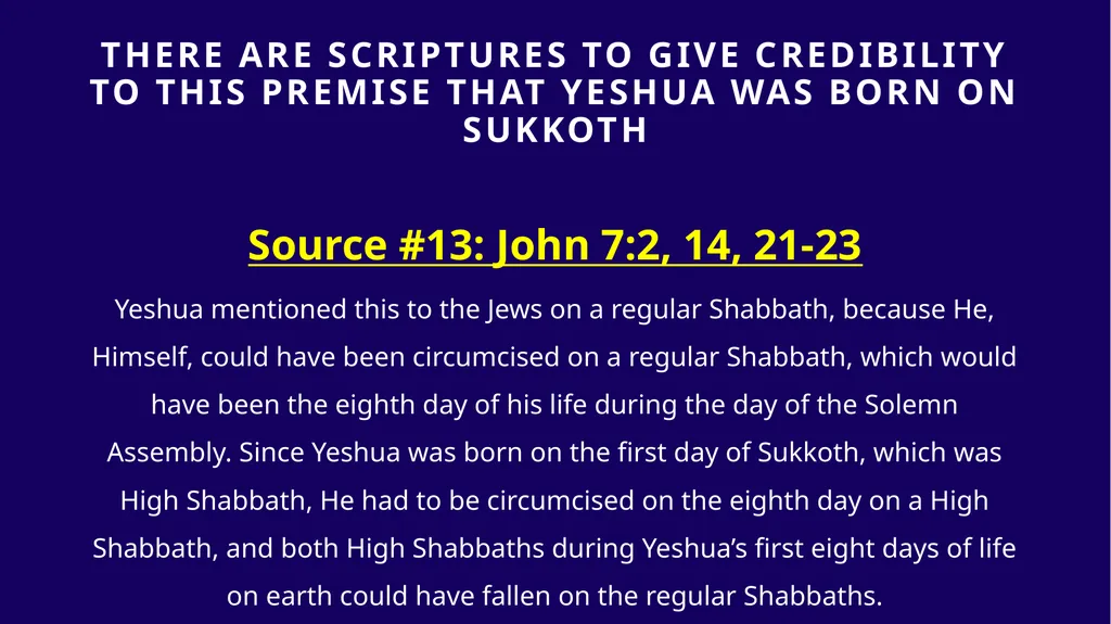 WHEN WAS YESHUA BORN? Evidence Based on Scriptural - slide 367 of 409