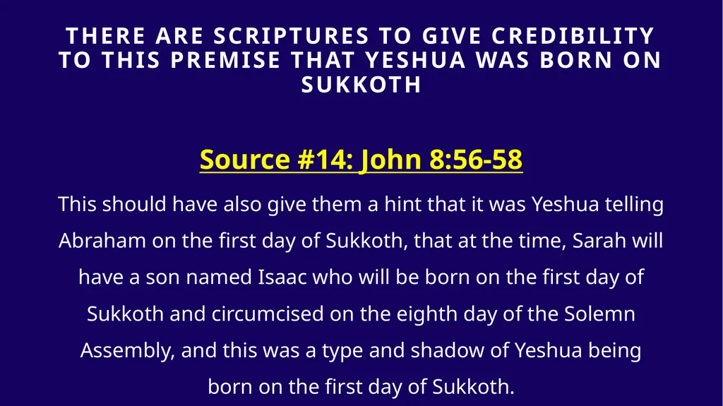 WHEN WAS YESHUA BORN? Evidence Based on Scriptural - slide 372 of 409