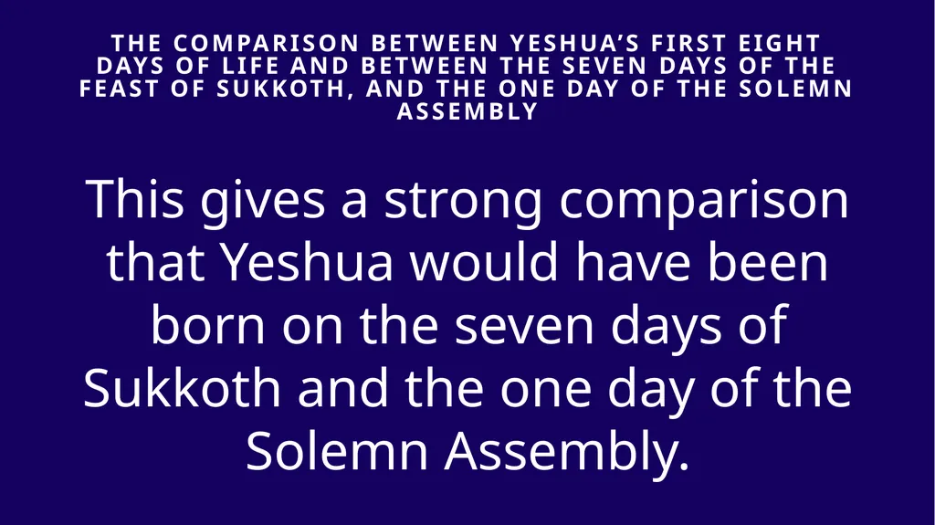 WHEN WAS YESHUA BORN? Evidence Based on Scriptural - slide 111 of 409