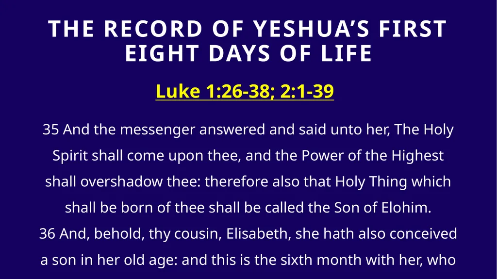 WHEN WAS YESHUA BORN? Evidence Based on Scriptural - slide 12 of 409