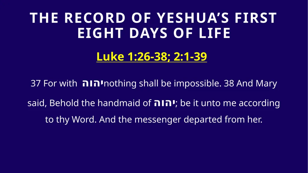 WHEN WAS YESHUA BORN? Evidence Based on Scriptural - slide 13 of 409