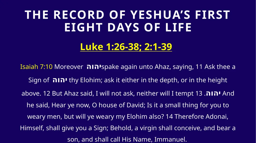 WHEN WAS YESHUA BORN? Evidence Based on Scriptural - slide 16 of 409