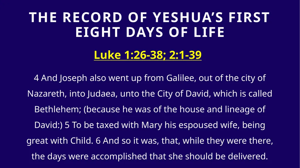 WHEN WAS YESHUA BORN? Evidence Based on Scriptural - slide 19 of 409
