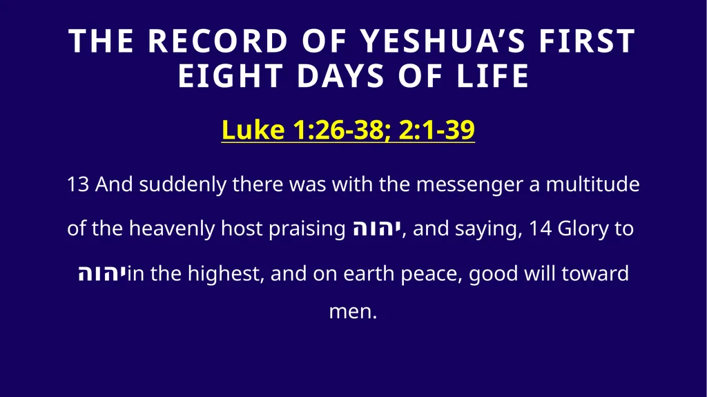 WHEN WAS YESHUA BORN? Evidence Based on Scriptural - slide 22 of 409