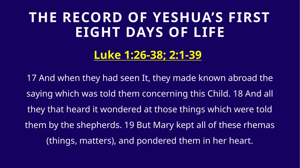 WHEN WAS YESHUA BORN? Evidence Based on Scriptural - slide 24 of 409