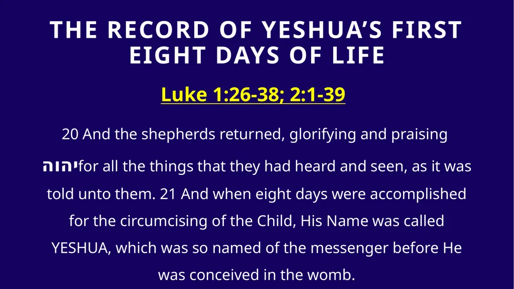 WHEN WAS YESHUA BORN? Evidence Based on Scriptural - slide 25 of 409