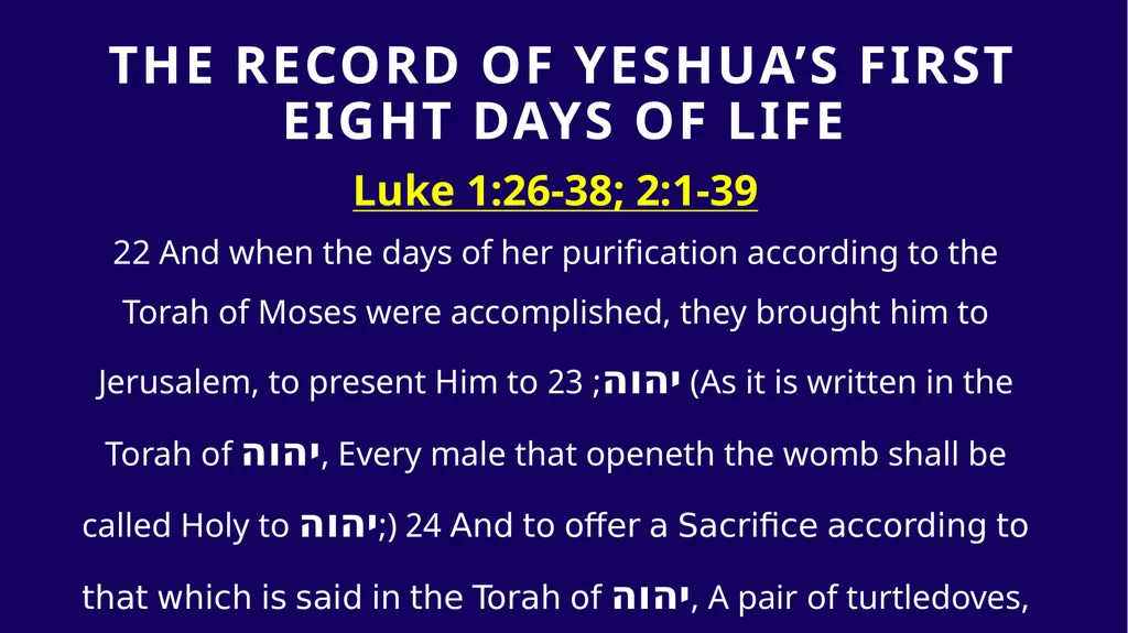 WHEN WAS YESHUA BORN? Evidence Based on Scriptural - slide 26 of 409