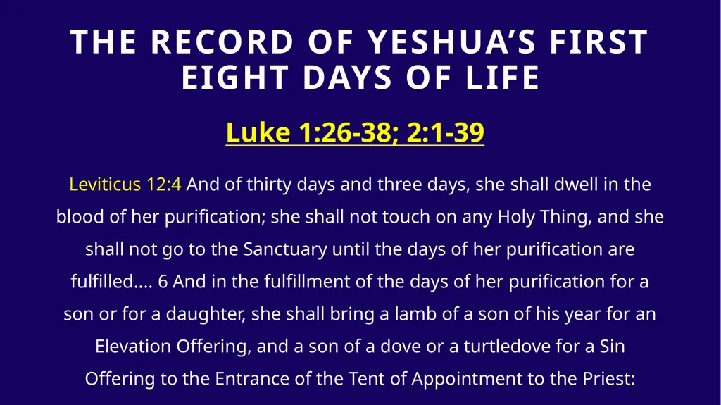 WHEN WAS YESHUA BORN? Evidence Based on Scriptural - slide 36 of 409