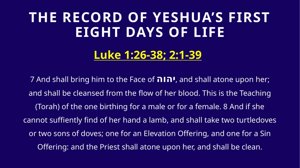 WHEN WAS YESHUA BORN? Evidence Based on Scriptural - slide 37 of 409