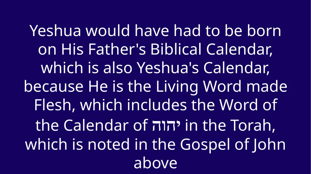 WHEN WAS YESHUA BORN? Evidence Based on Scriptural - slide 64 of 409