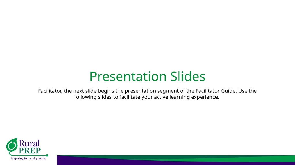 A Note to Facilitators Dear Facilitator, Thank you - slide 5 of 34