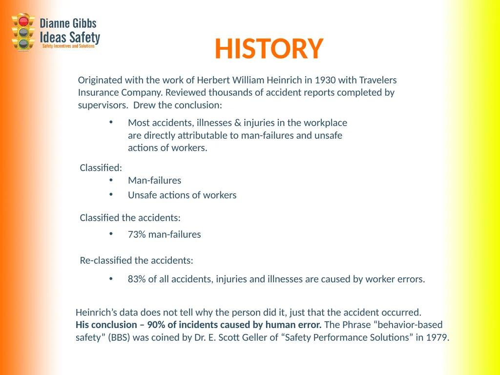 BBS – Behavior Based Safety What is Behavior Based - slide 4 of 14