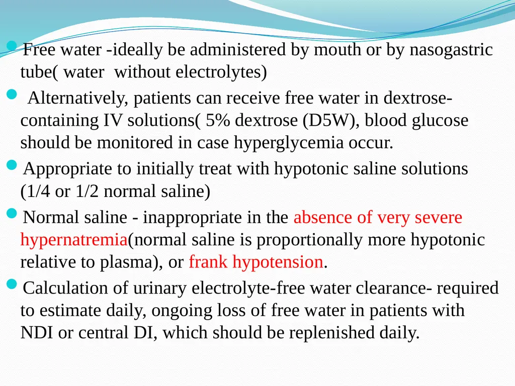 HYPERNATREMIA DR. NITHYA RAMANUJAN JUNIOR RESIDENT - slide 18 of 20