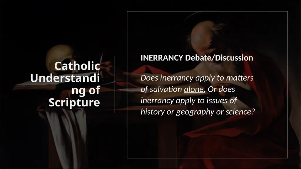 Sacred Scripture SACRED SCRIPTURE is the speech of - slide 12 of 20