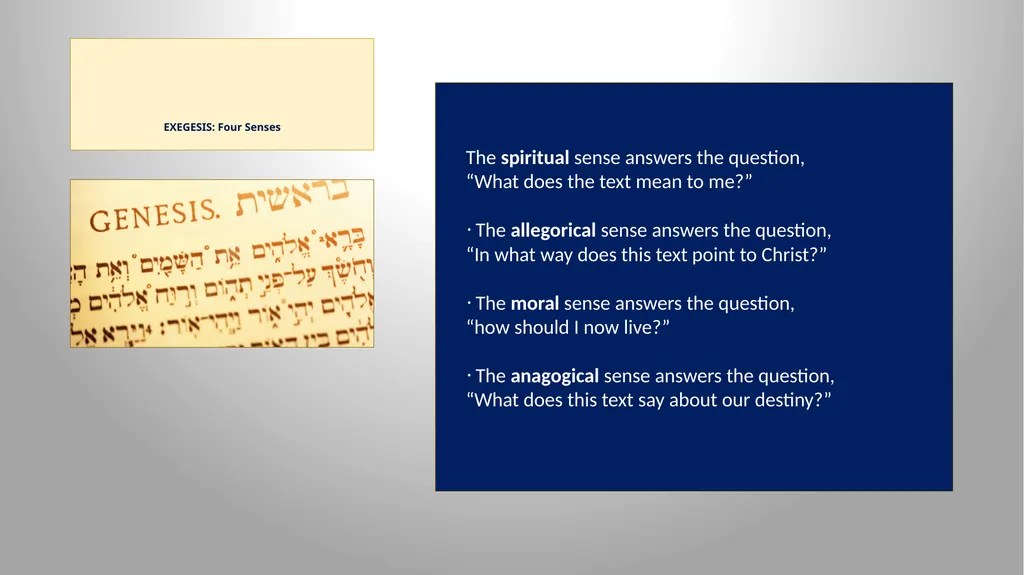 Sacred Scripture SACRED SCRIPTURE is the speech of - slide 19 of 20