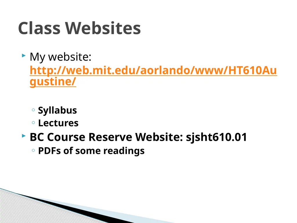 Lecture 1: Introduction Dr. Ann T. Orlando 17 - slide 3 of 39