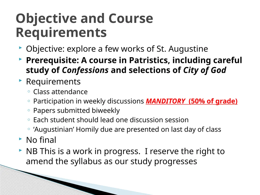 Lecture 1: Introduction Dr. Ann T. Orlando 17 - slide 4 of 39