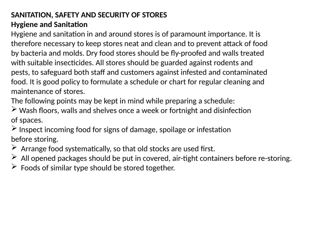 Subject Title : FOOD SERVICE MANAGEMENT-II Subject - slide 44 of 47