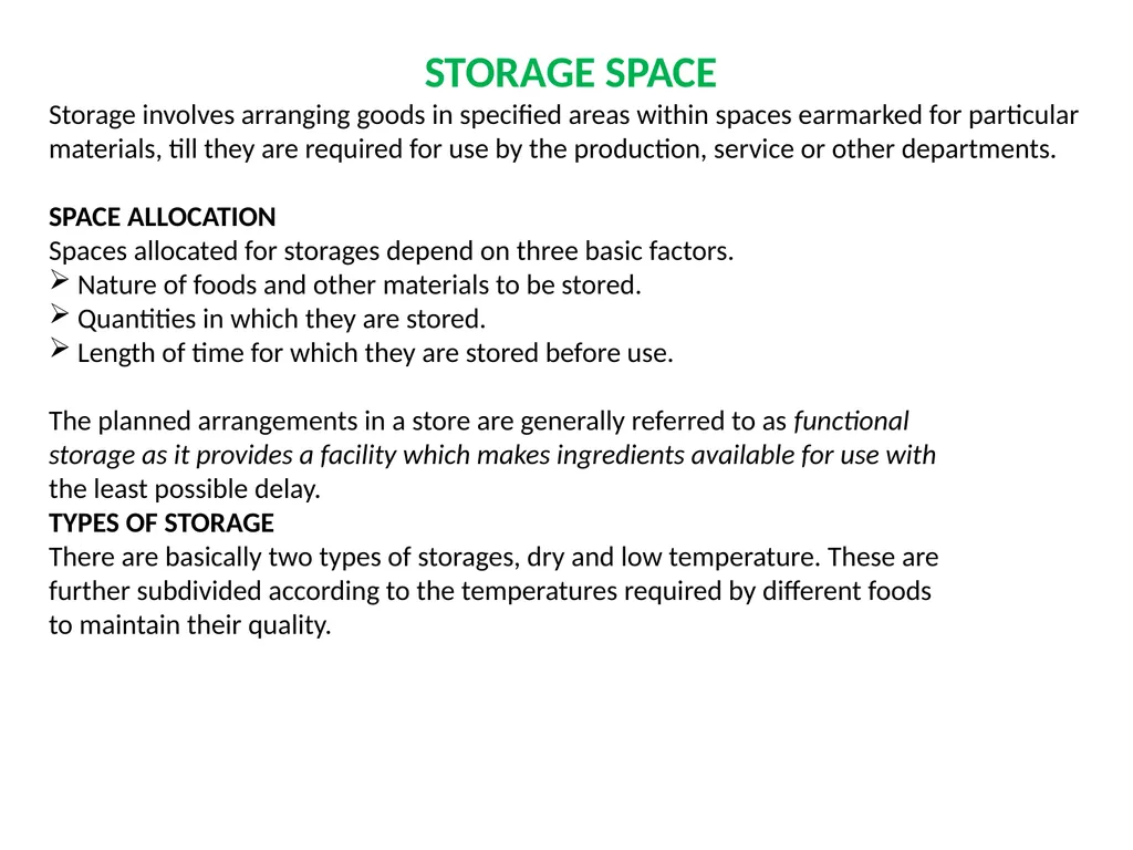 Subject Title : FOOD SERVICE MANAGEMENT-II Subject - slide 35 of 47