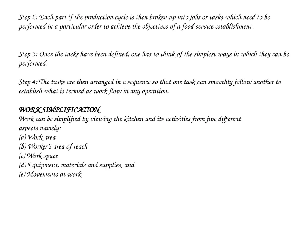Subject Title : FOOD SERVICE MANAGEMENT-II Subject - slide 18 of 47