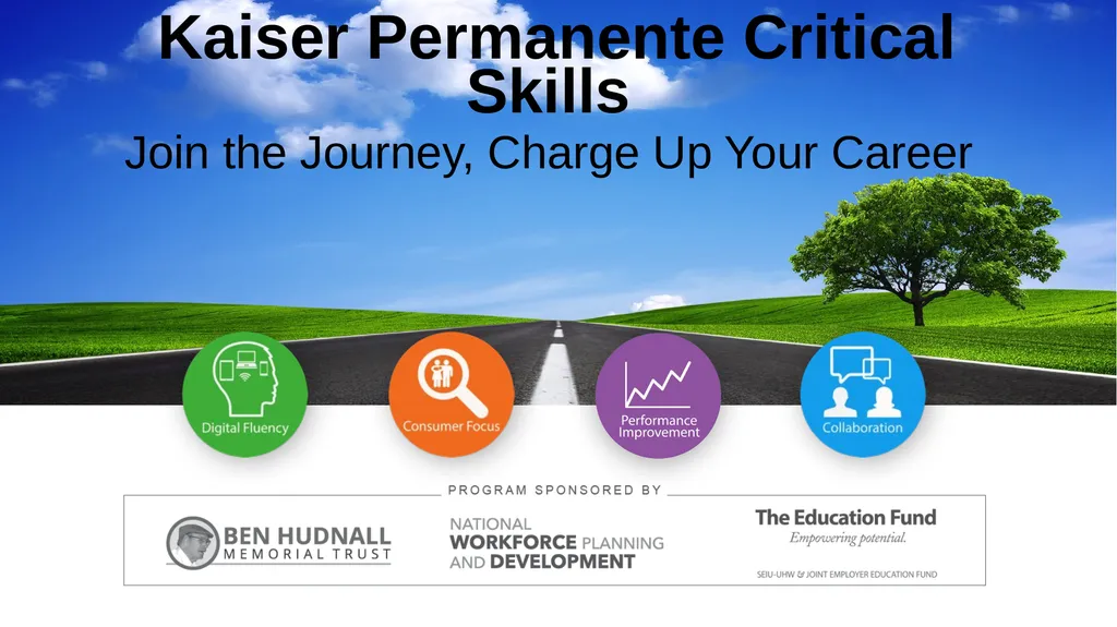 Join the Journey, Charge Up Your Career Kaiser - slide 1 of 17