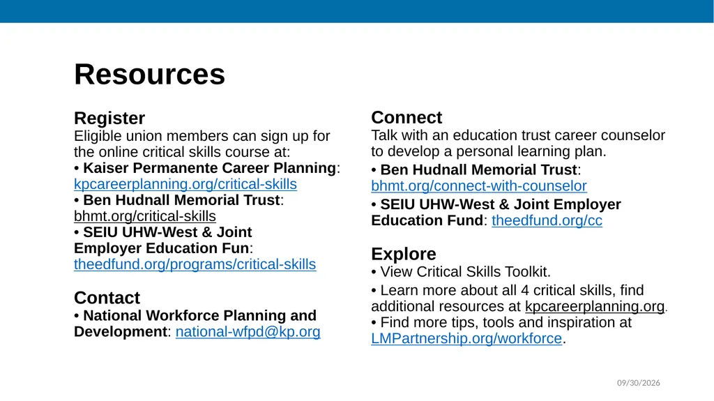 Join the Journey, Charge Up Your Career Kaiser - slide 17 of 17