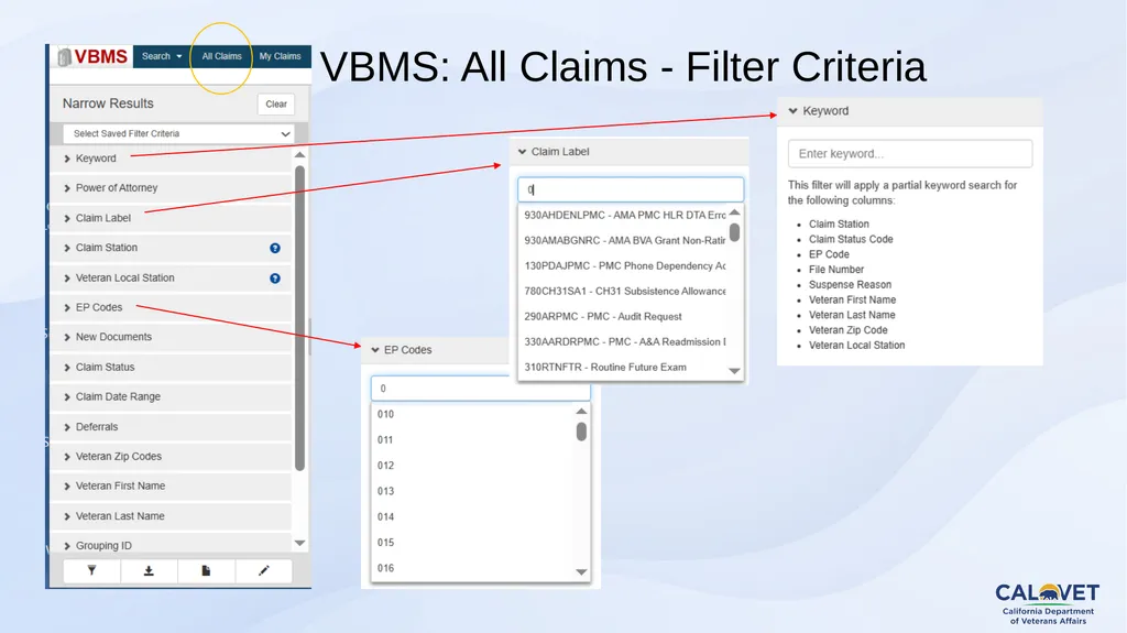 Navigating VBMS June 24, 2025 VBMS (Veterans - slide 14 of 43