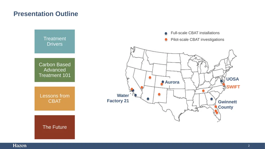 Using Carbon-Based Advanced Treatment (CBAT) to - slide 2 of 29