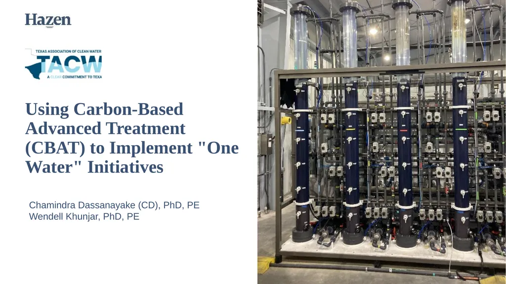 Using Carbon-Based Advanced Treatment (CBAT) to - slide 1 of 29