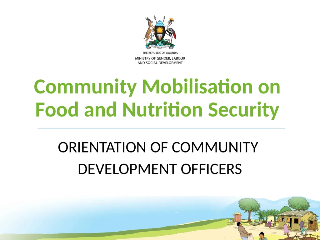 Community Mobilisation on Food and Nutrition