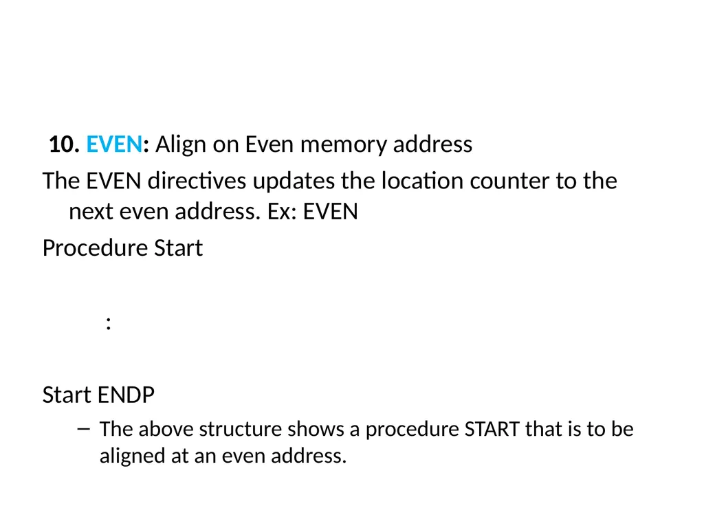 UNIT-II 8086 ASSEMBLY LANGUAGE PROGRAMMING BY: Ms. - slide 13 of 29
