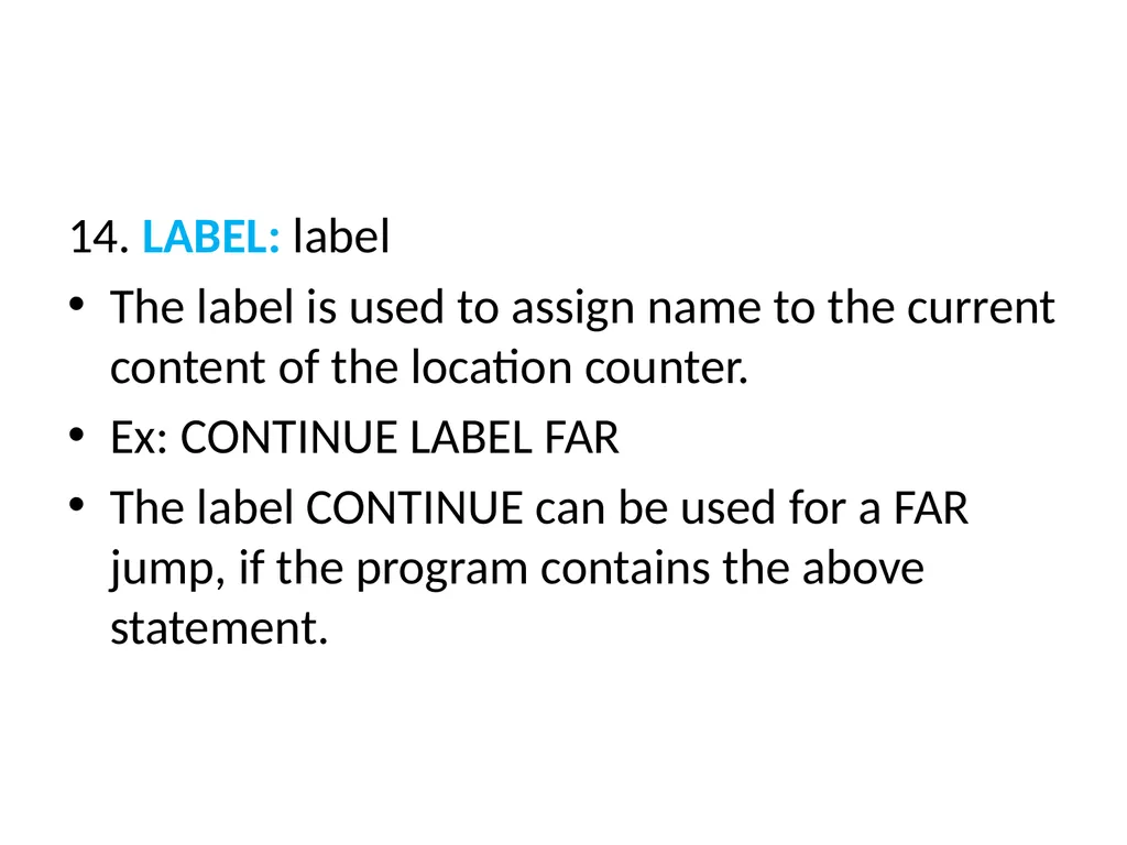 UNIT-II 8086 ASSEMBLY LANGUAGE PROGRAMMING BY: Ms. - slide 17 of 29