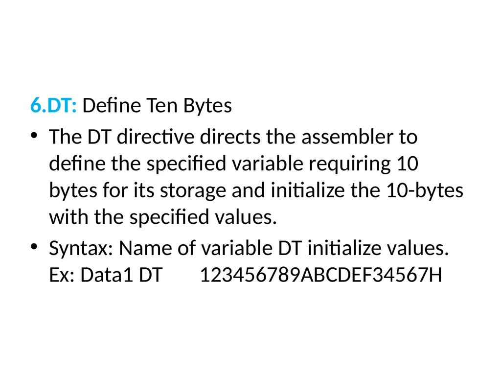 UNIT-II 8086 ASSEMBLY LANGUAGE PROGRAMMING BY: Ms. - slide 9 of 29