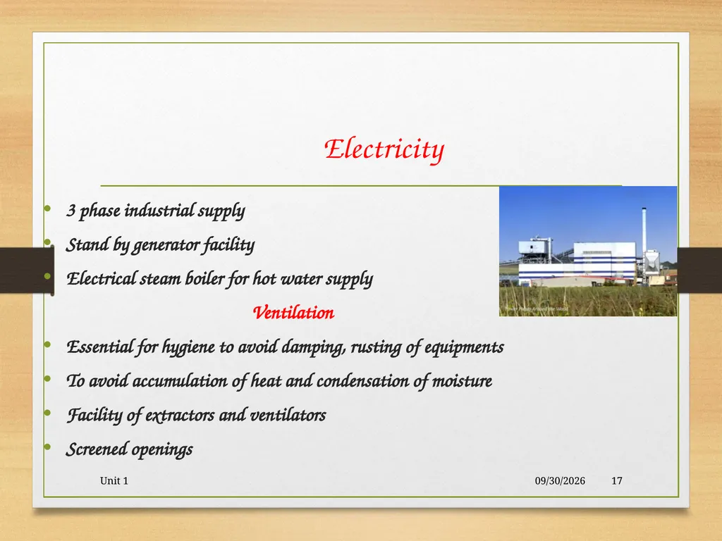 Abattoir – materials, designs and layout 5/19/2020 - slide 17 of 36