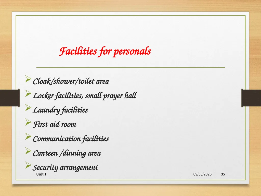 Abattoir – materials, designs and layout 5/19/2020 - slide 35 of 36