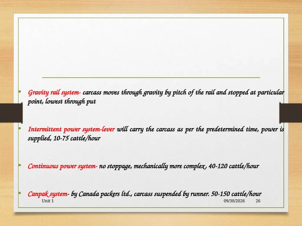 Abattoir – materials, designs and layout 5/19/2020 - slide 26 of 36