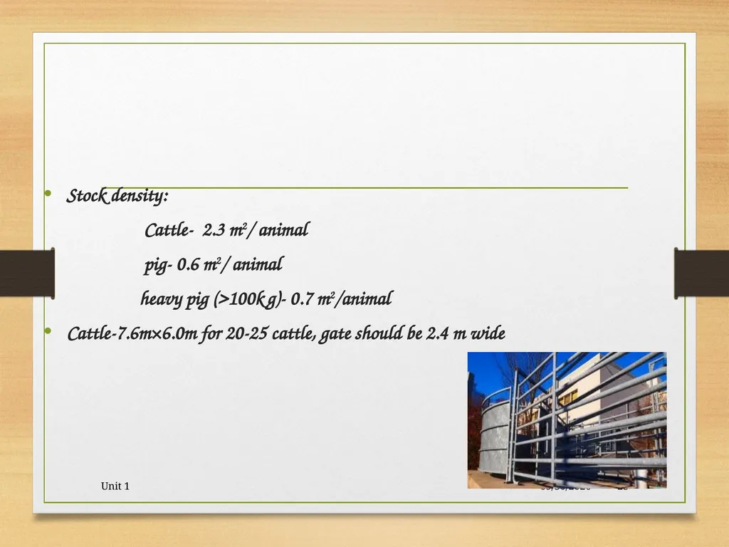 Abattoir – materials, designs and layout 5/19/2020 - slide 23 of 36