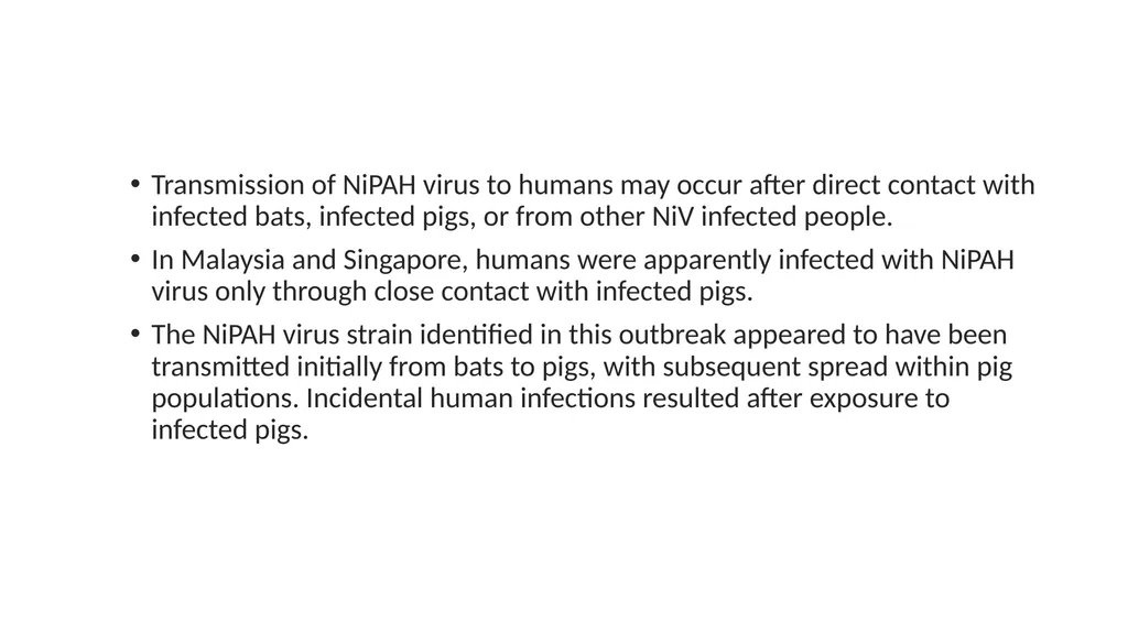 Preventing Future Pandemics. Nipah Virus “Bat with - slide 14 of 32