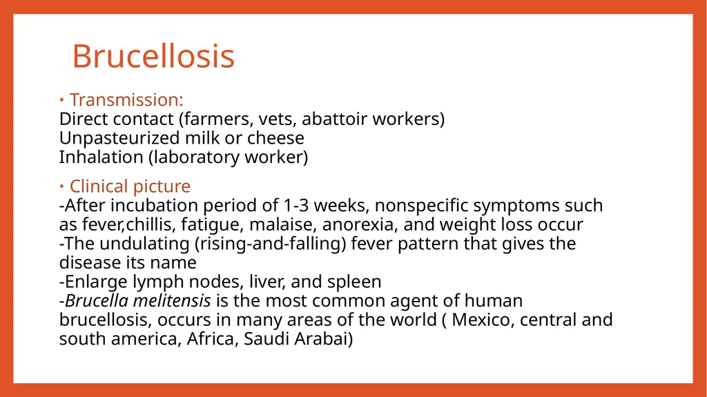 Zoonotic infections CLS 416 Learning outcomes - slide 17 of 40