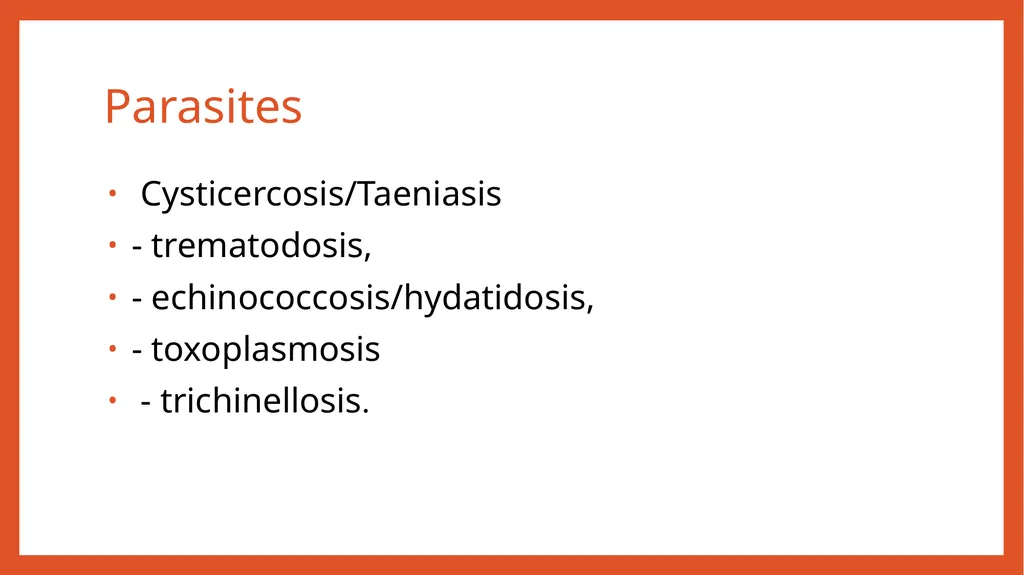 Zoonotic infections CLS 416 Learning outcomes - slide 36 of 40