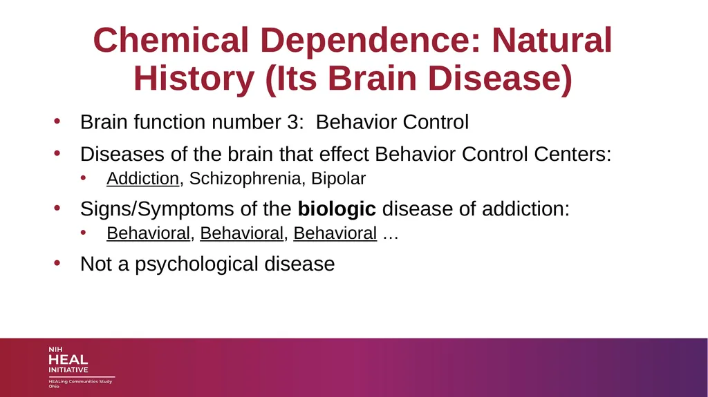 SUBSTANCE USE DISORDERS: Overview and applications - slide 23 of 48